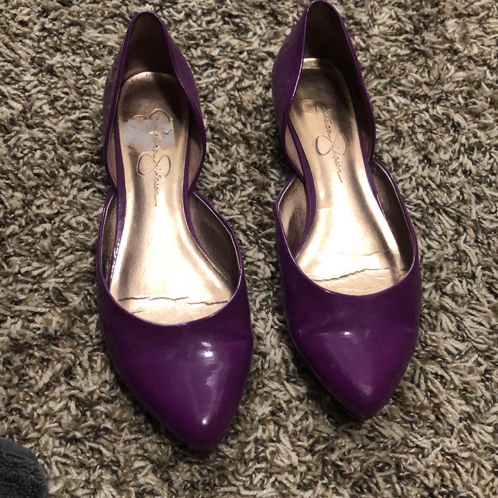 Jessica Simpson purple flats